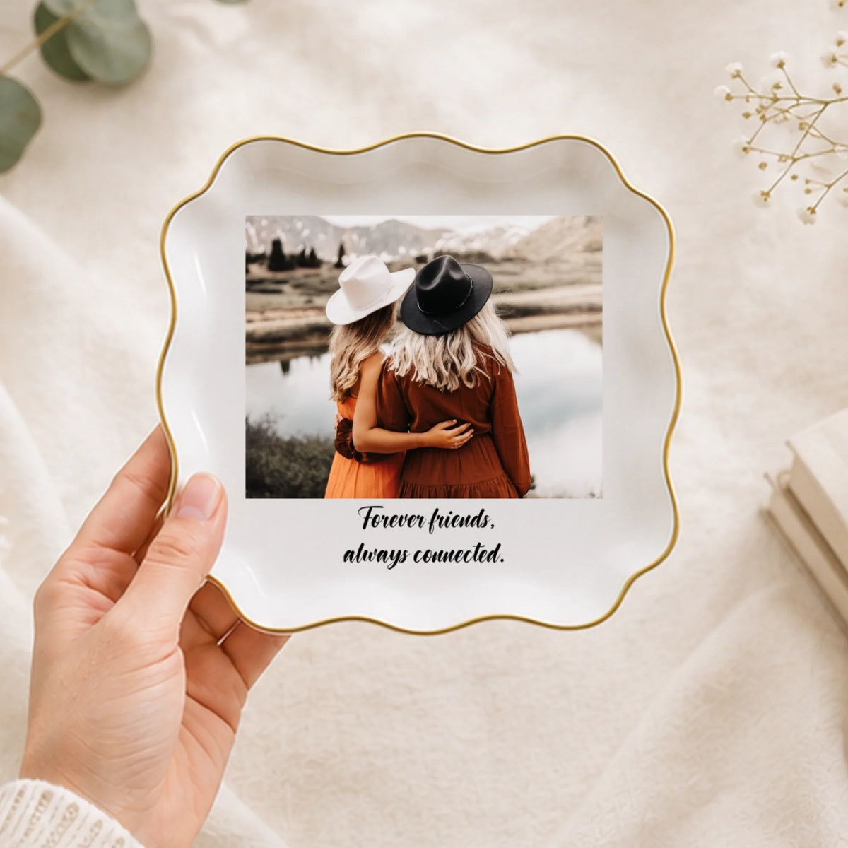 Personalized Scalloped Jewelry Tray β personalized product image 1