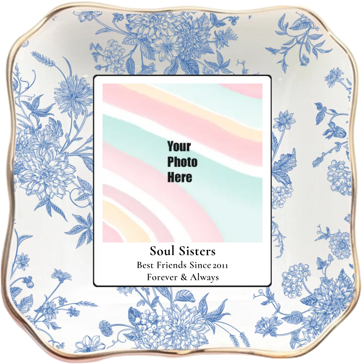 Personalized Scalloped Jewelry Tray – personalized product image 5