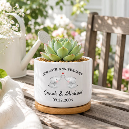 Personalized Anniversary Plant Pot – personalized product image 4