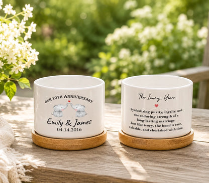 Personalized Anniversary Plant Pot – personalized product image 3