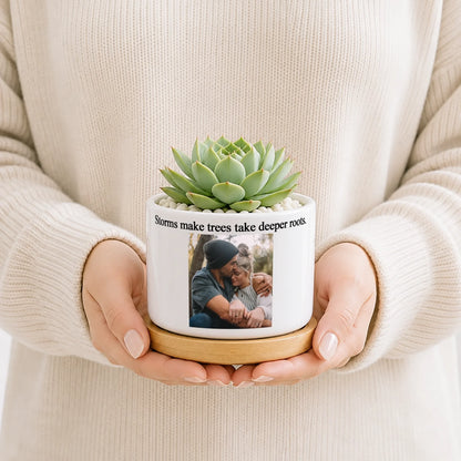 Personalized Couple Plant Pot – personalized product image 2