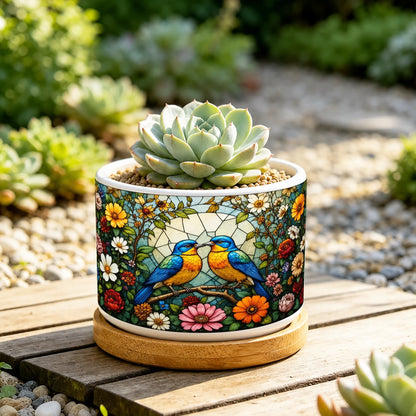 Love Birds Plant Pot – personalized product image 6
