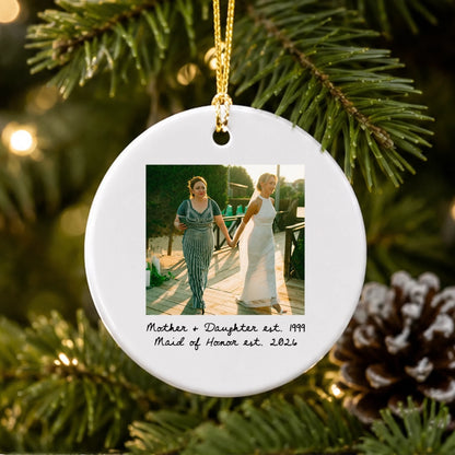 Personalized Photo Ceramic Ornament – personalized product image 4