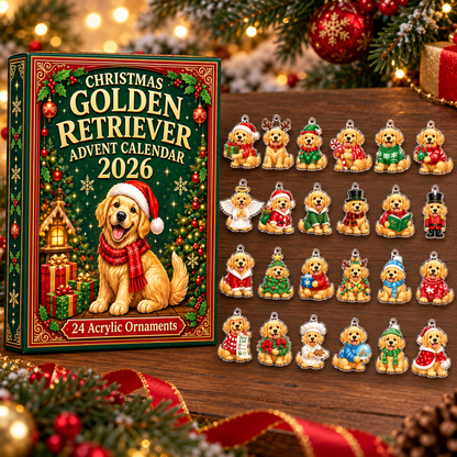 Golden Retriever Christmas Advent Calendar