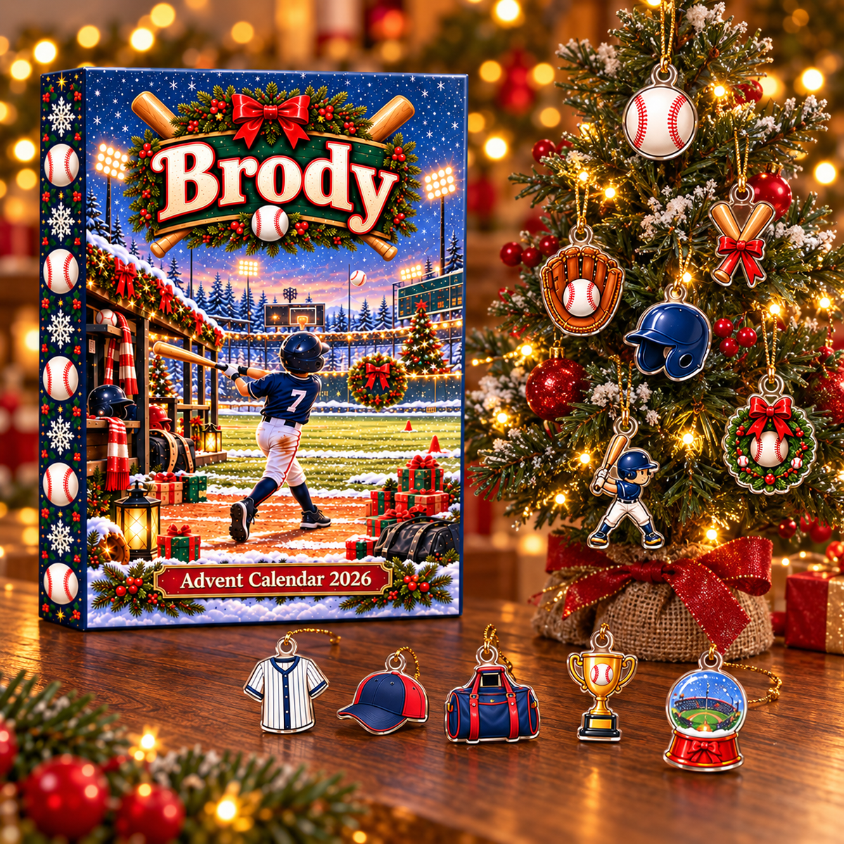 Baseball Christmas Advent Calendar