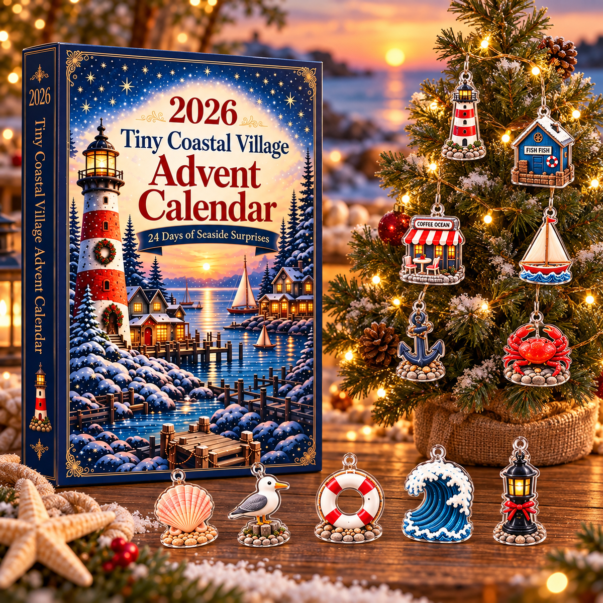 Tiny Coastal Village Advent Calendar