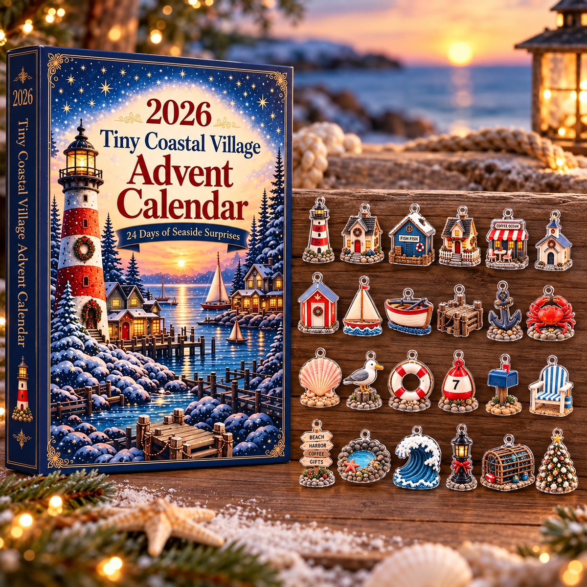 Tiny Coastal Village Advent Calendar