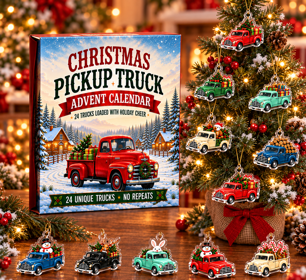 Christmas Pickup Truck Advent Calendar