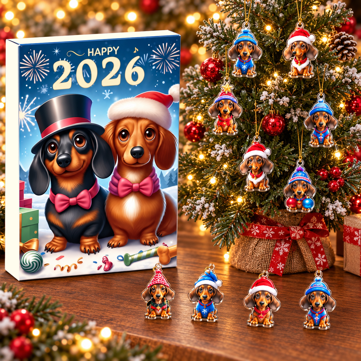 Dachshund Christmas Advent Calendar