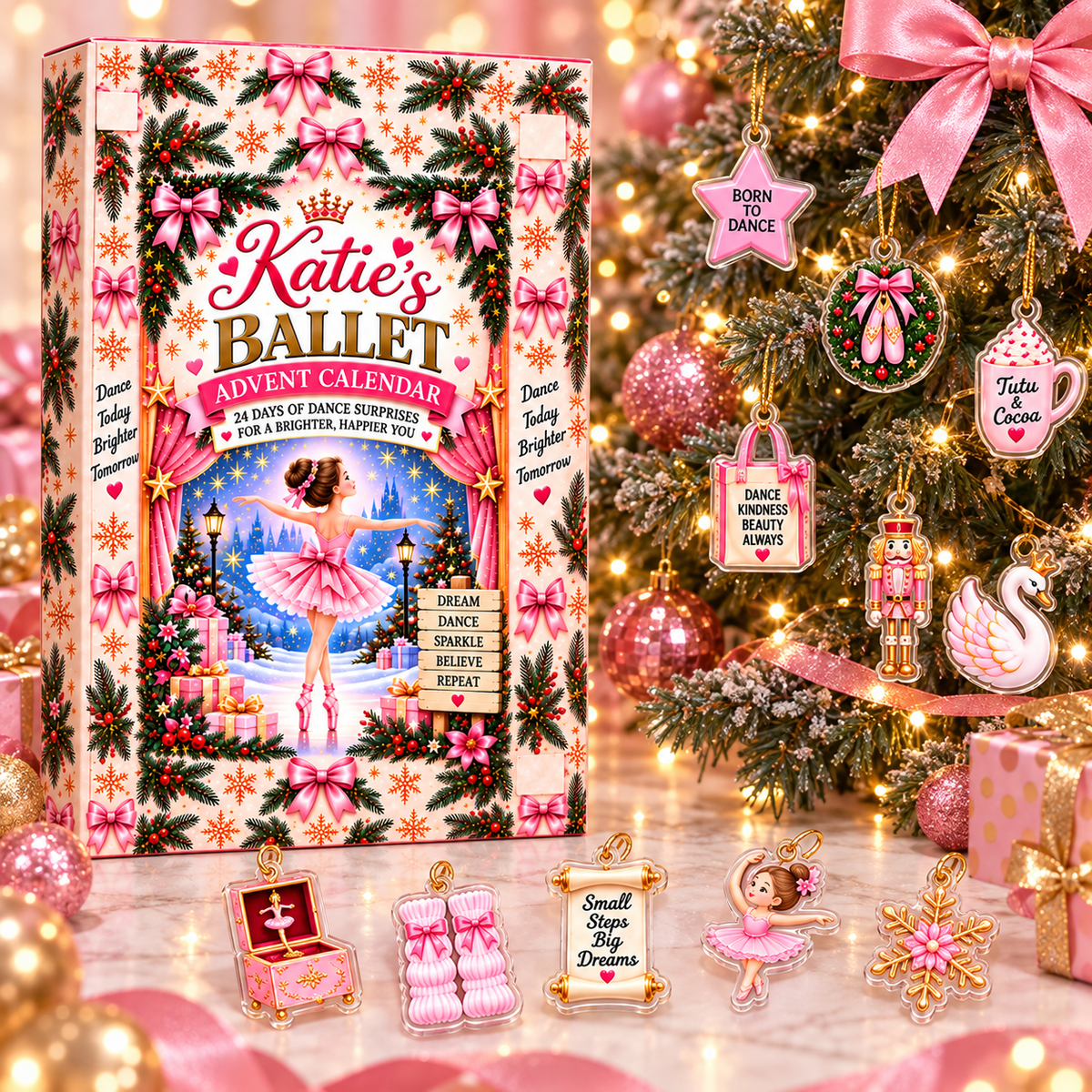 Personalized Ballet Christmas Advent Calendar 2026 – personalized product image 2