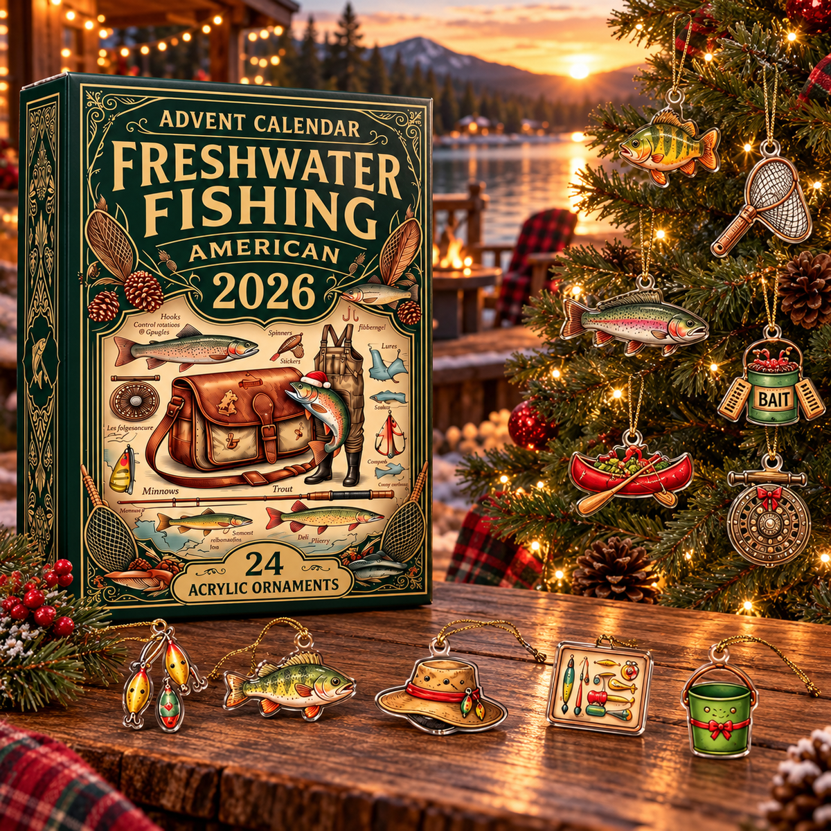 Freshwater Fishing Advent Calendar 2026 – personalized product image 1