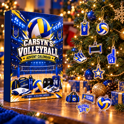 Personalized Volleyball Advent Calendar 2026 – personalized product image 1