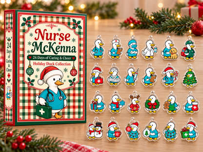 Personalized Nurse Holiday Advent Calendar 2026 – personalized product image 1