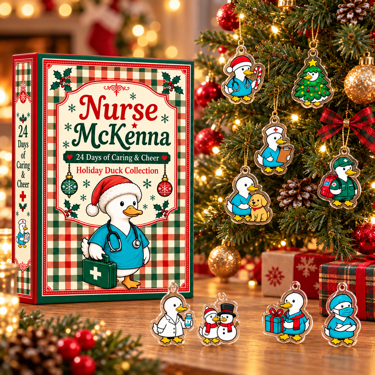 Personalized Nurse Holiday Advent Calendar 2026 – personalized product image 2