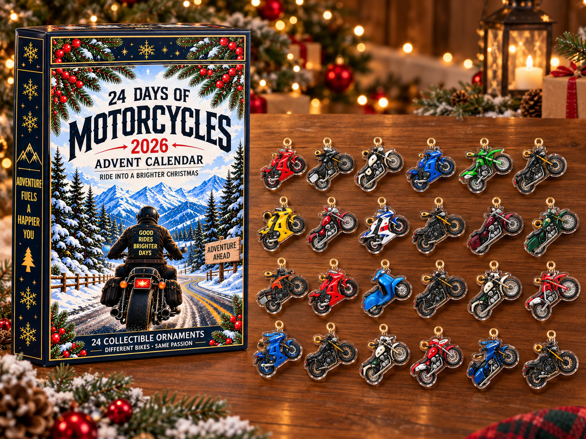 Motorcycle Countdown Advent Calendar 2026 – personalized product image 1