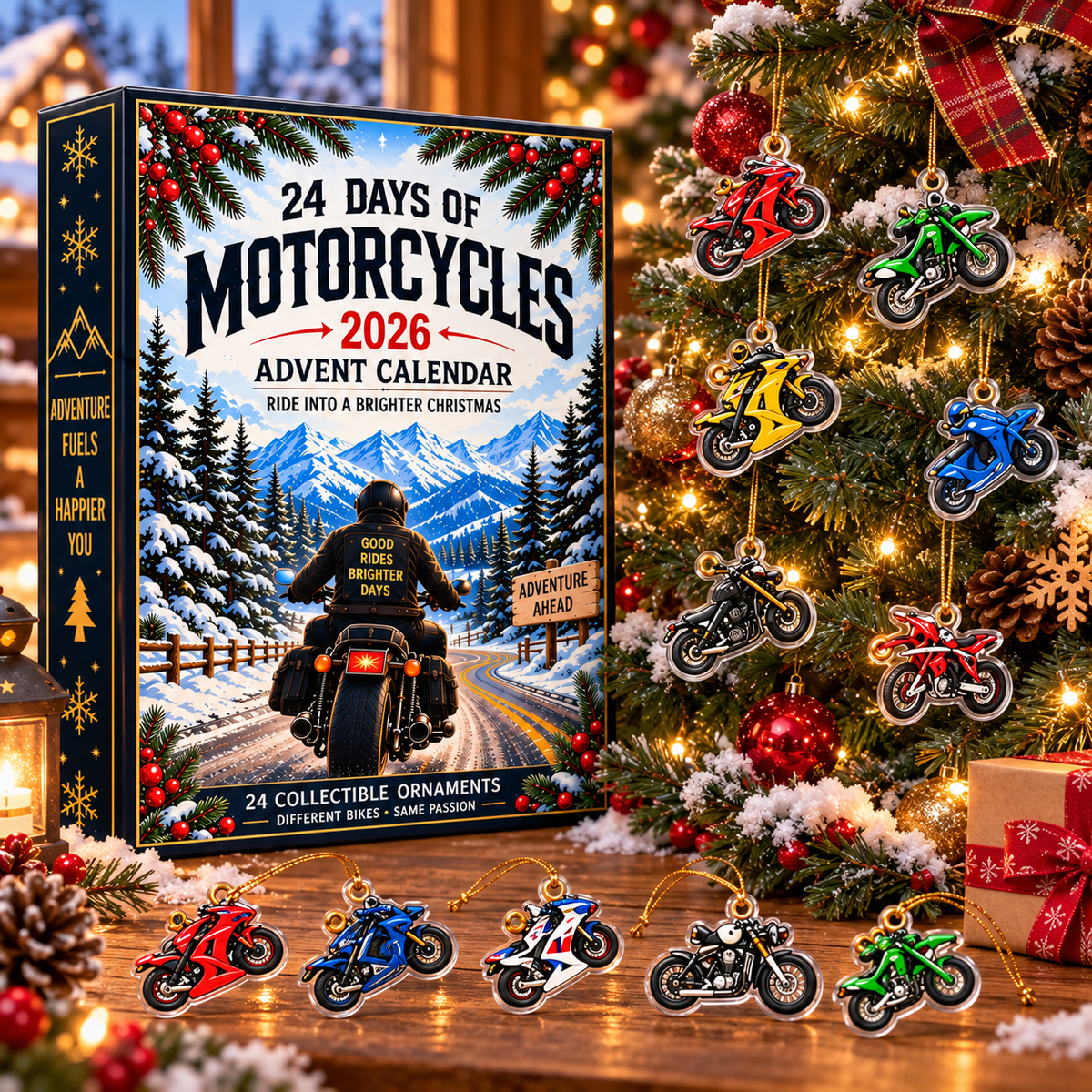 Motorcycle Countdown Advent Calendar 2026 – personalized product image 2