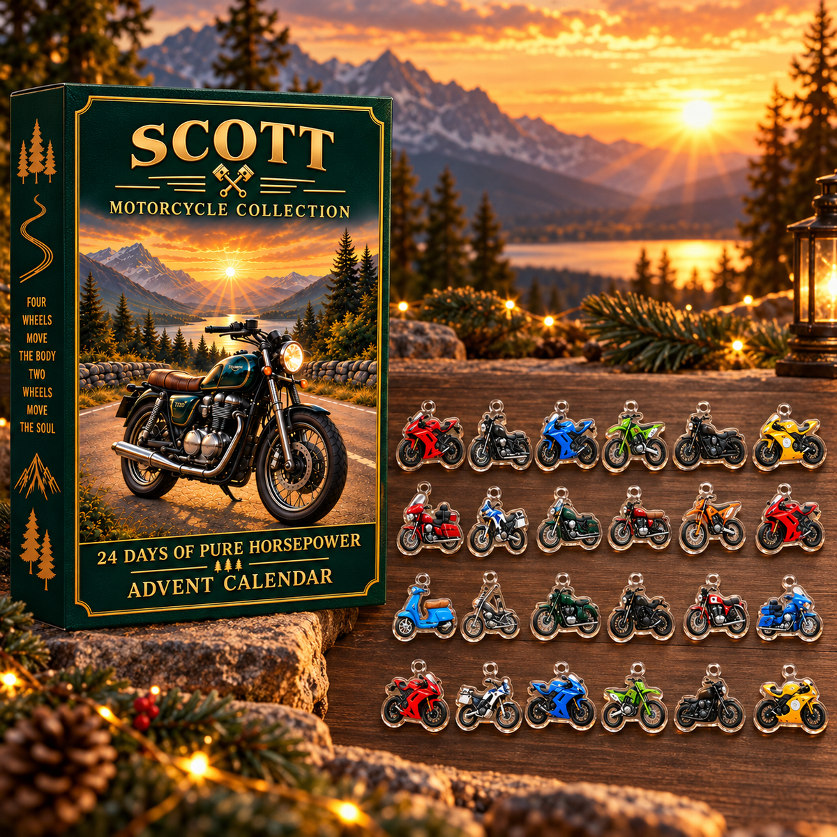 Personalized Motorcycle Collection Advent Calendar 2026 – personalized product image 1