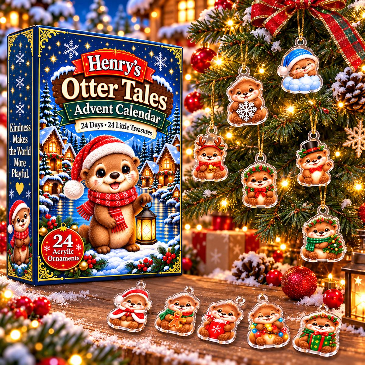 Personalized Otter Tales Advent Calendar 2026 – personalized product image 2