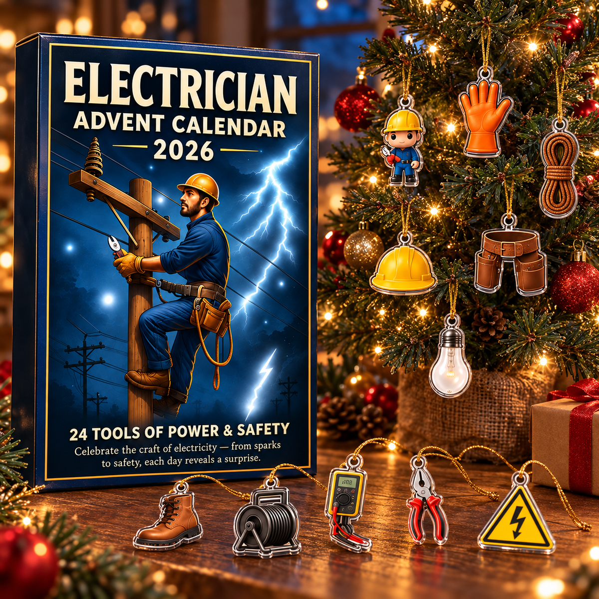 Electrician Advent Calendar 2026 – 24 Tool Charms