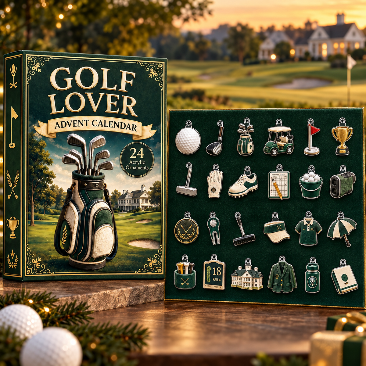 Golf Lover Advent Calendar – 24 Golf Charms