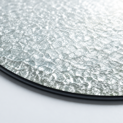 Close-up product detail of Husky stained glass suncatcher surface