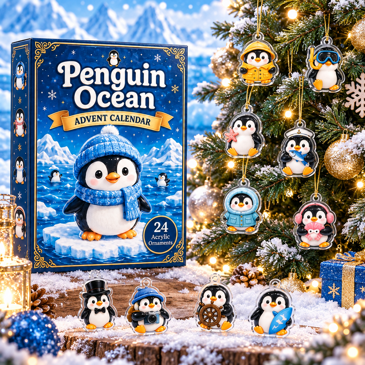 Penguin Ocean Advent Calendar display