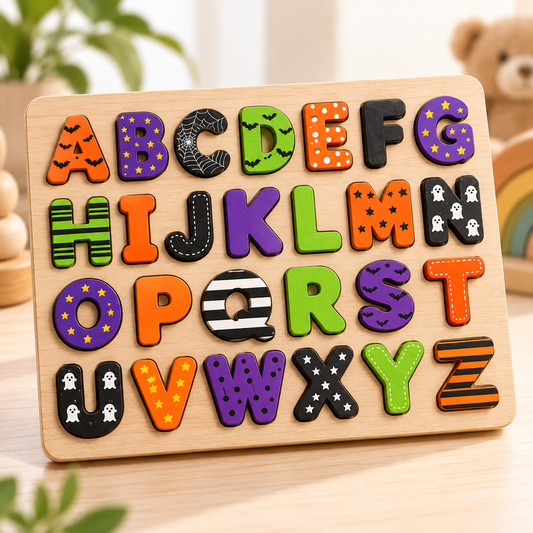 Custom wooden name puzzle, design 027, mockup view 1